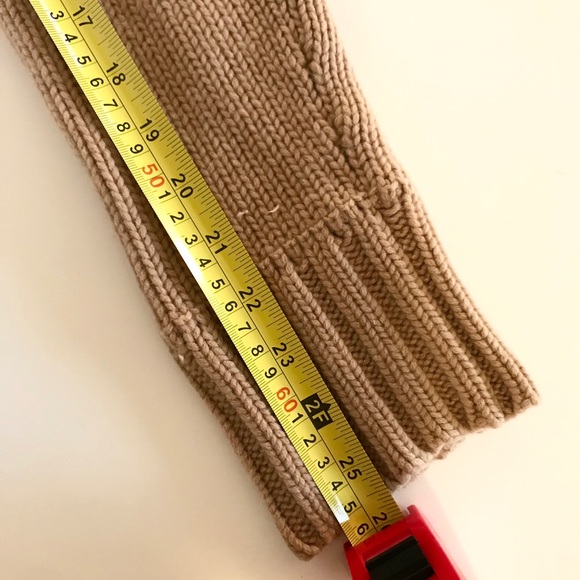 💯 % CASHMERE V-Neck Sweater chunky cable details - Picture 5 of 8